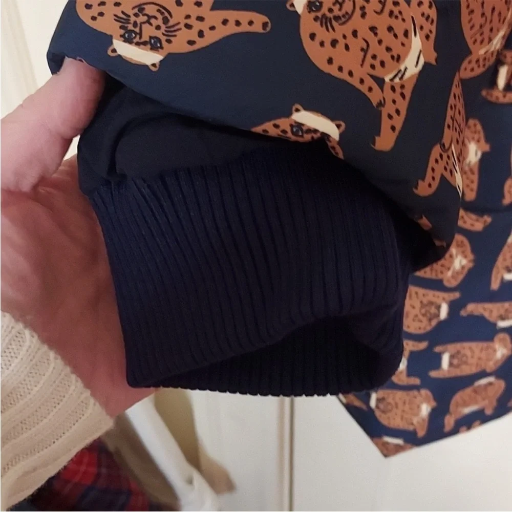 Compania Fantastica Sumo Cat Print Puffer Coat size Large - Picture 11 of 16